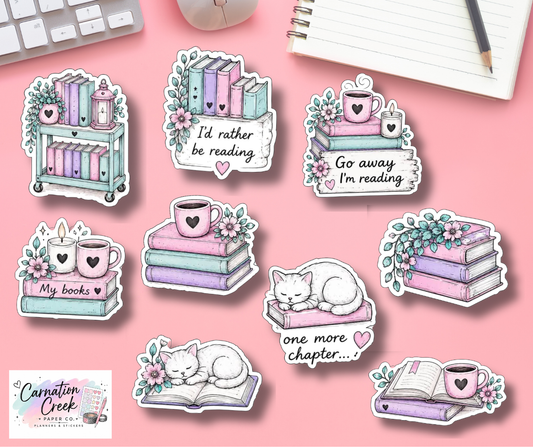 BOOKISH 1 - Die Cut Sticker Bundle