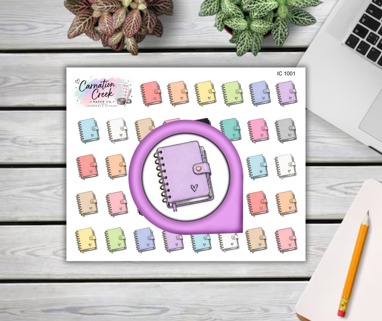 Planner Icon Sticker Sheet