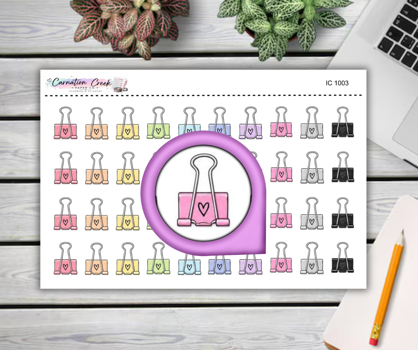 PLANNER CLIPS - Planner Icon Sticker Sheet