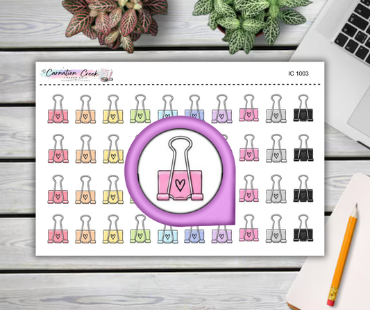 PLANNER CLIPS - Planner Icon Sticker Sheet
