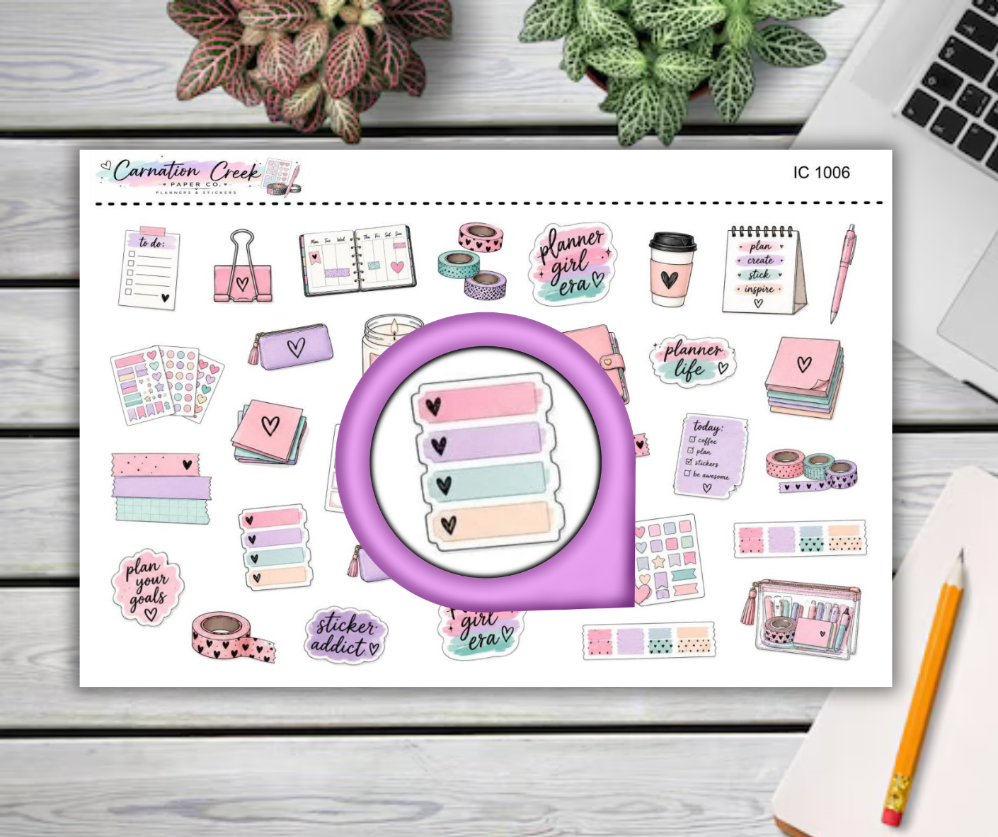 PLANNER ITEMS - Planner Icon Sticker Sheet