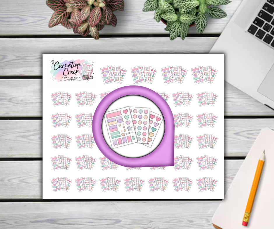PLANNER STICKER SHEET STICKERS - Planner Icon Sticker Sheet