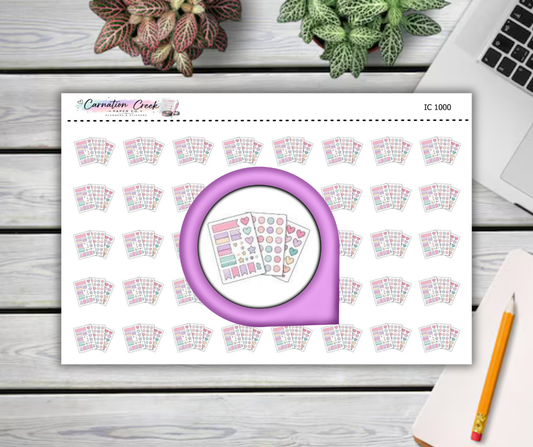 PLANNER STICKER SHEET STICKERS - Planner Icon Sticker Sheet